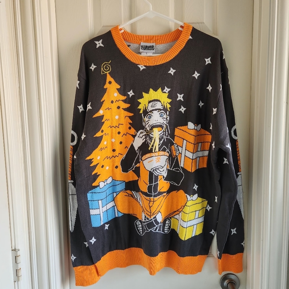 Naruto Ugly Christmas‎ Sweater Size Large